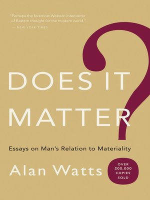 cover image of Does It Matter?